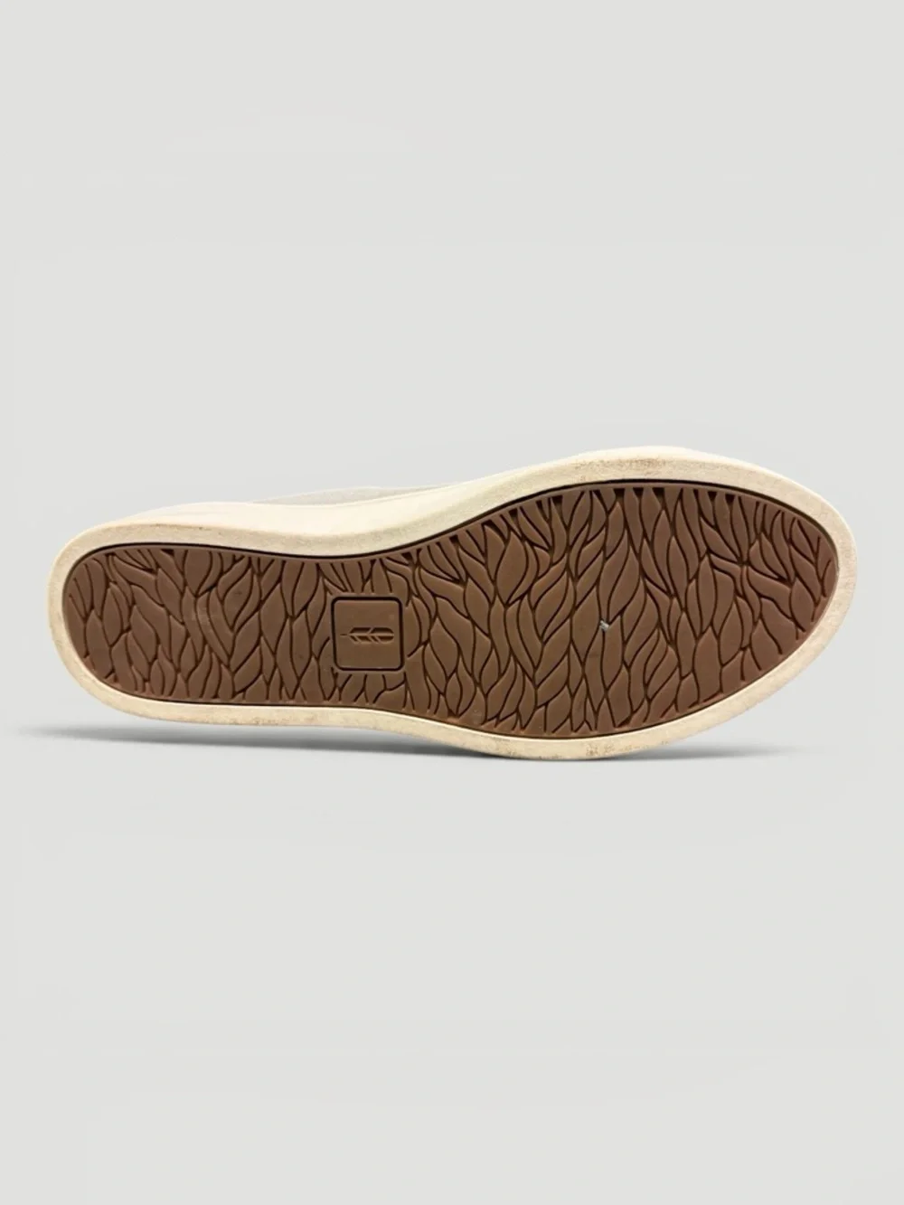 Revitalign - Wrigley Orthotic Suede easy-on side zipper Sneaker - Oatmeal Sz 9D